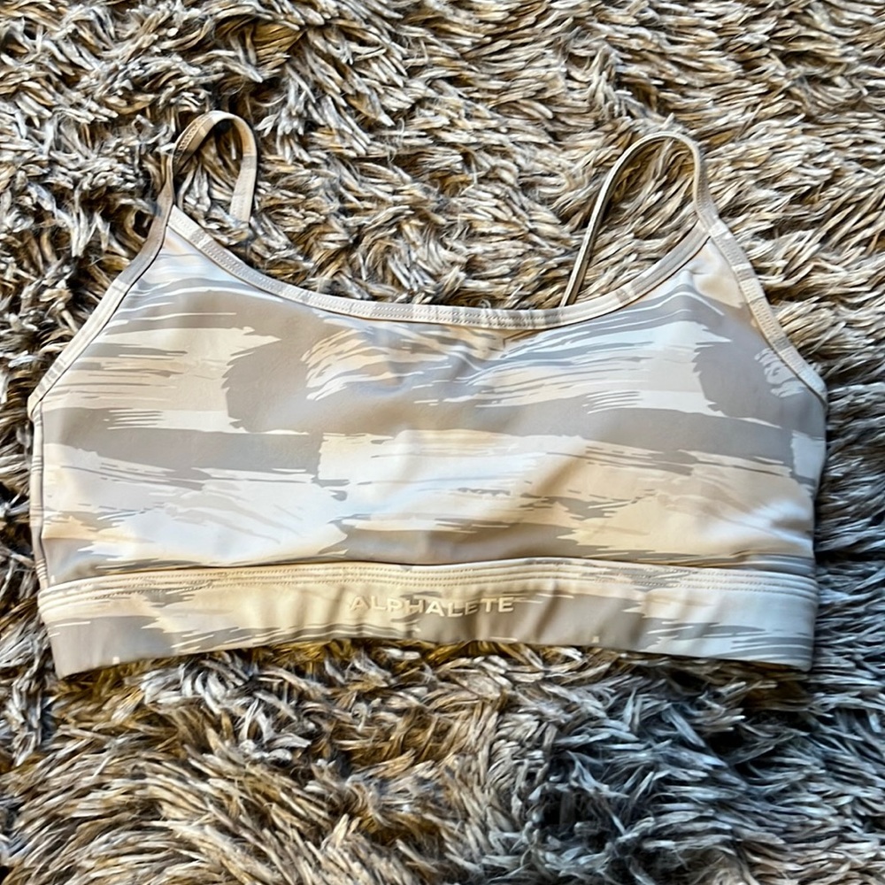 Alphalete Surface Bra in Desert camo